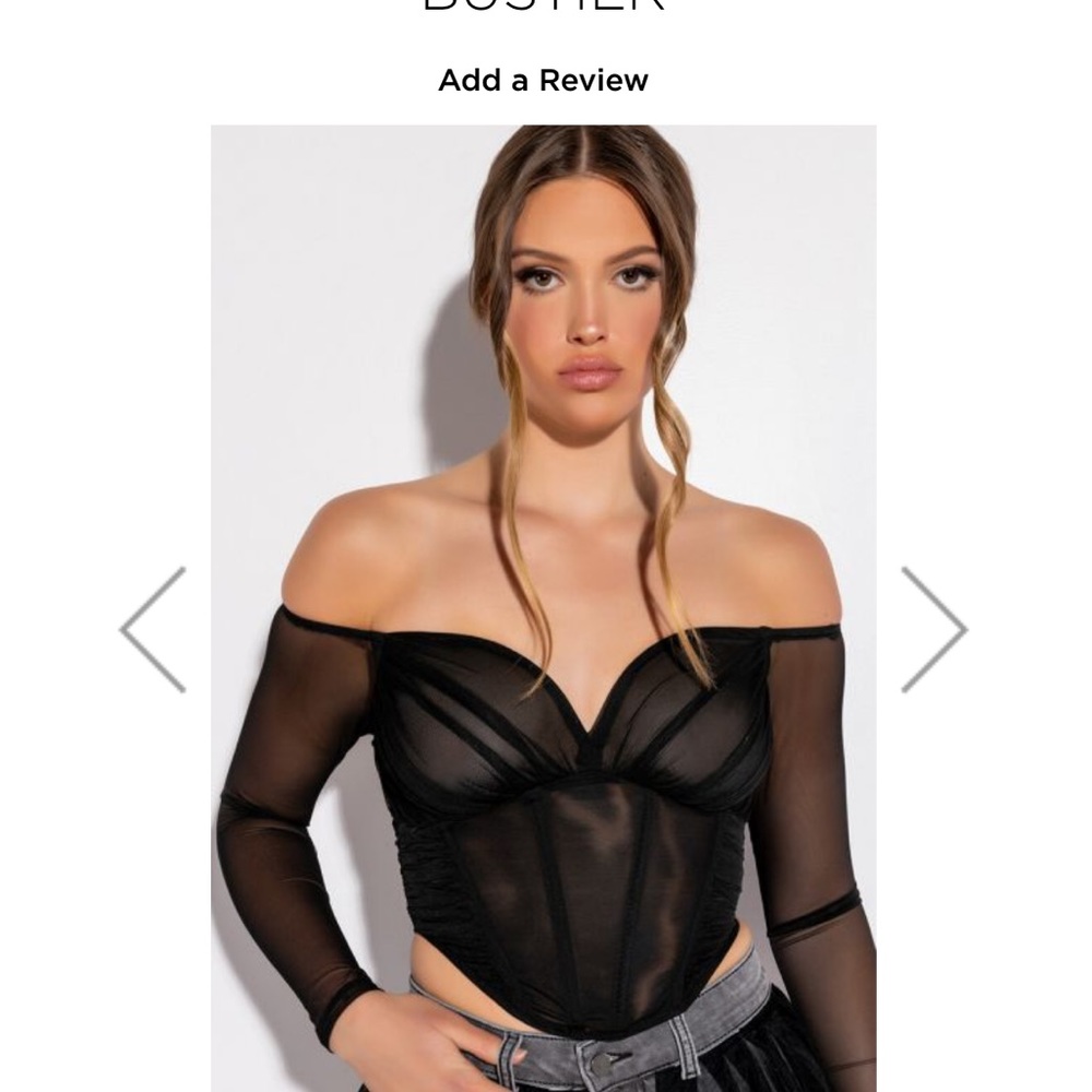 Akira : GOOD 4 U LONG SLEEVE MESH BUSTIER
